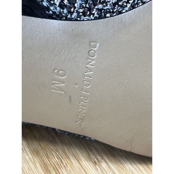 DONALD J PLINER Women Booties Black Grey 9 M Jaxx Ankle Boots Sparkle Shimmer - Picture 12 of 14